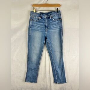 GAP Vintage Slim‎ High Rise Jeans Straight Leg Medium Wash Women's Size 29